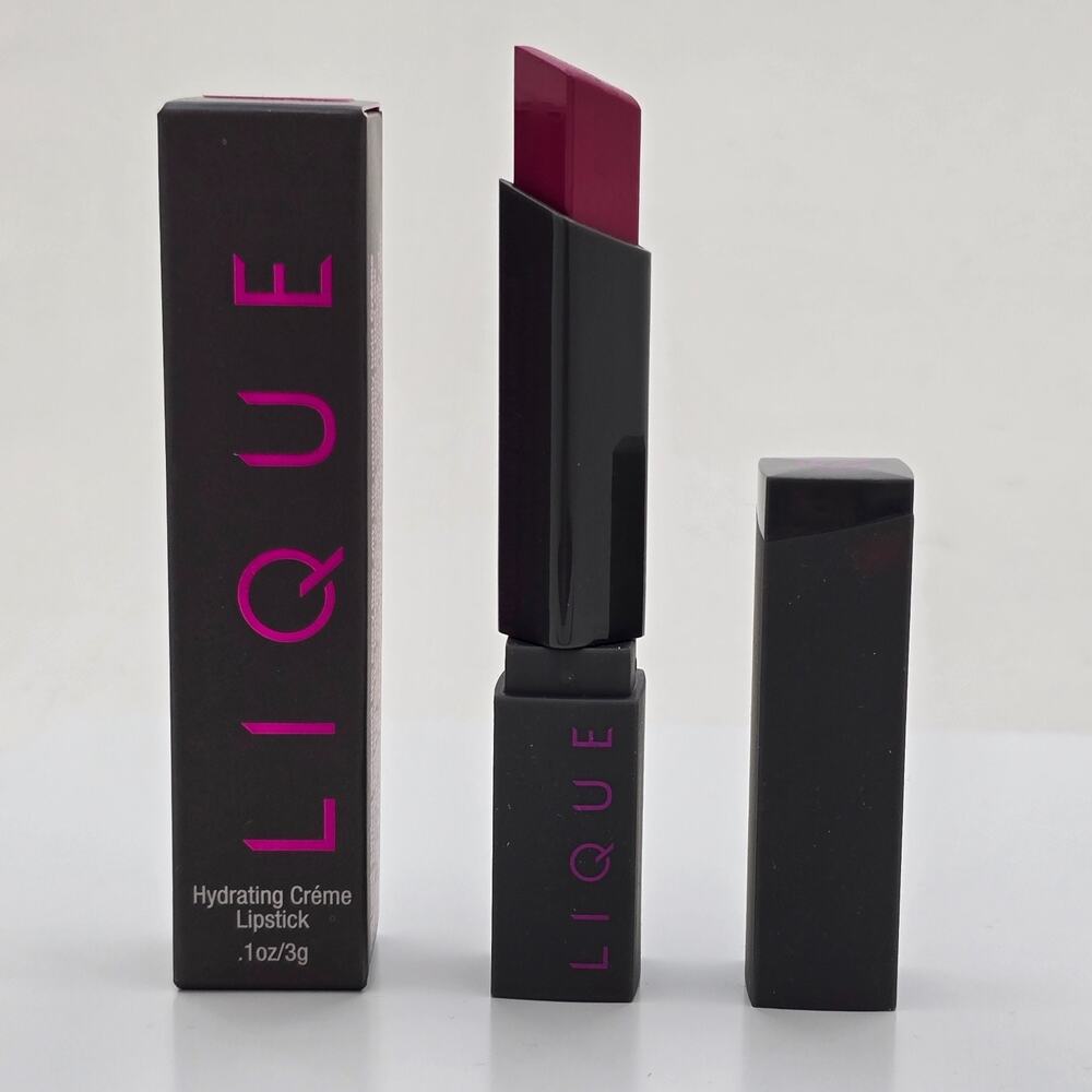 LIQUE Hydrating Crème Lipstick “Potion” Deep Berry‎ Shade 3g / 0.1oz New in Box